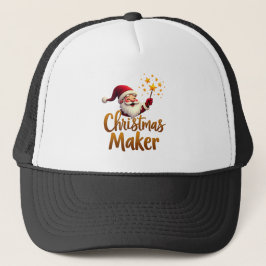 Weihnachtsmacher Santa Trucker Hut Truckerkappe