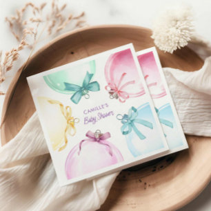 Weihnachtsmädchen-Babydusche Serviette