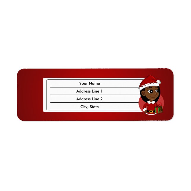 Weihnachtsmädchen-Cartoon (Vorne)