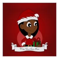 Weihnachtsmädchen-Cartoon