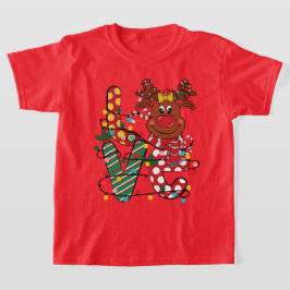 Weihnachtsmädchen in der Liebe T-Shirt