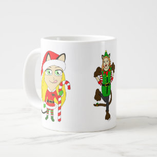 Weihnachtsmädchen Jumbo-Tasse