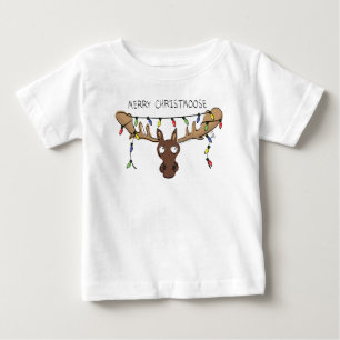 Weihnachtsmädchen Niedlich Funny Holiday Animal Baby T-shirt