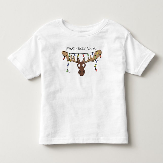 Weihnachtsmädchen Niedlich Funny Holiday Animal Kleinkind T-shirt (Vorderseite)