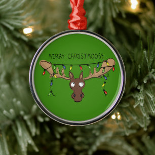 Weihnachtsmädchen Niedlich Funny Holiday Animal Ornament Aus Metall