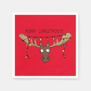 Weihnachtsmädchen Niedlich Funny Holiday Animal Serviette