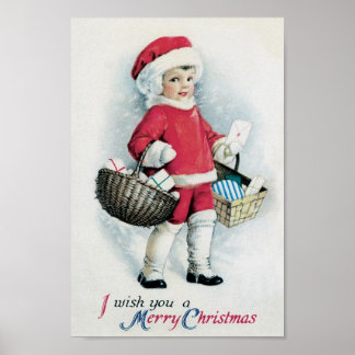 Weihnachtsmädchen Poster