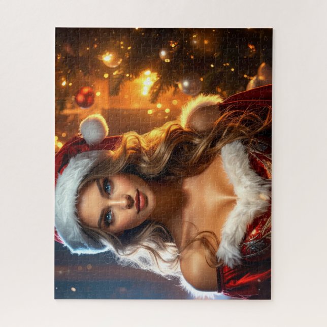 Weihnachtsmädchen Puzzle (Vertikal)