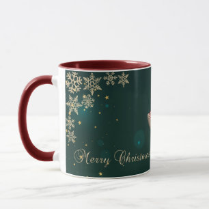 Weihnachtsmädchen, Schneeflocken Tasse