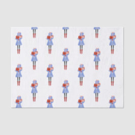 Weihnachtsmädchen Seidenpapier