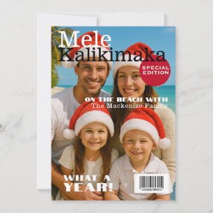 Weihnachtsmagazin-Cover Mele Kalikimaka Familie Pe Feiertagskarte