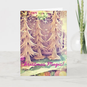 Weihnachtsmagie Autismus-Wohltätigkeit Feiertagskarte
