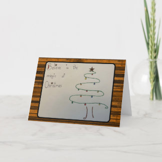 Weihnachtsmagie Dankeskarte