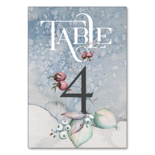 Weihnachtsmagie/Hochzeitsempfangstisch #4 Tischnummer