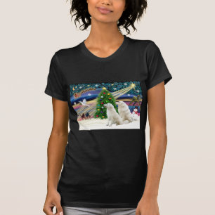Weihnachtsmagie Kuvasz (zwei) T-Shirt