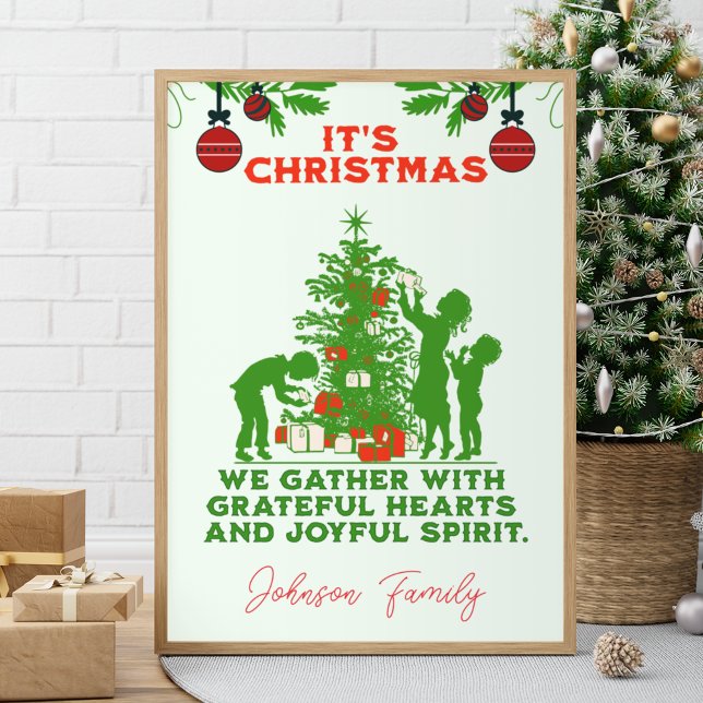 Weihnachtsmagie Personalisierte Begrüßung Poster (Von Creator hochgeladen)