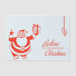 Weihnachtsmagie Santa Seidenpapier