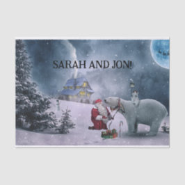 Weihnachtsmagie Vintages Tissue Paper Seidenpapier