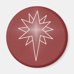 Weihnachtsmagnet der Nordsterne, rot Magnet