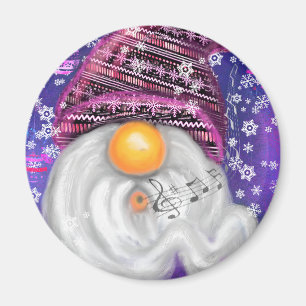 Weihnachtsmagnet-Genom in Lila Hut Magnet