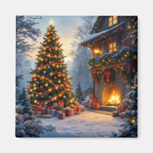 Weihnachtsmagnet im Freien Magnet