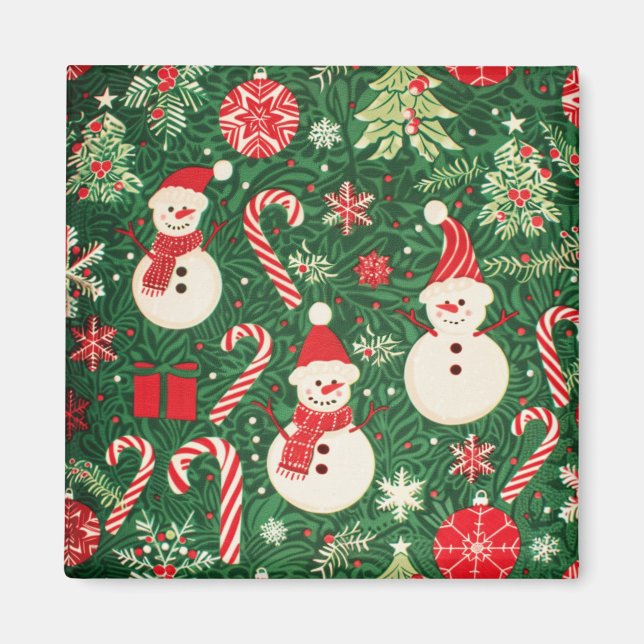 Weihnachtsmagnete - Festlicher Kühlschrank Dekorat Magnet (Vorne)