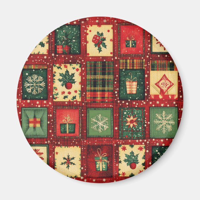 Weihnachtsmagnete - Festlicher Kühlschrank Dekorat Magnet (Vorne)