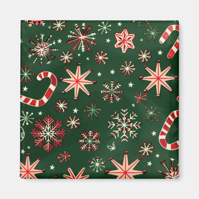 Weihnachtsmagnete - Festlicher Kühlschrank Dekorat Magnet (Vorne)