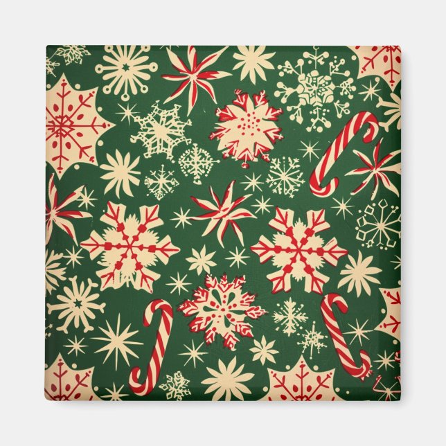 Weihnachtsmagnete - Festlicher Kühlschrank Dekorat Magnet (Vorne)