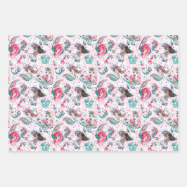 Weihnachtsmaid & Freunde Umschlagpapier Blätter