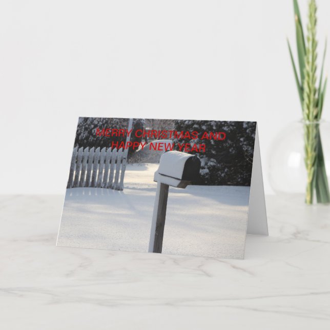 Weihnachtsmail Weihnachtskarte Feiertagskarte (Vorderseite)