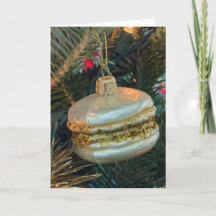 Weihnachtsmakronen-Christbaumschmuck-Karte