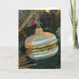 Weihnachtsmakronen-Christbaumschmuck-Karte Dankeskarte