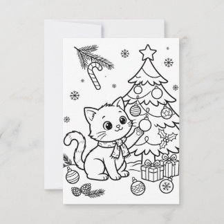 Weihnachtsmalbuch für Kinder im Alter von 3-8 Jahr Dankeskarte