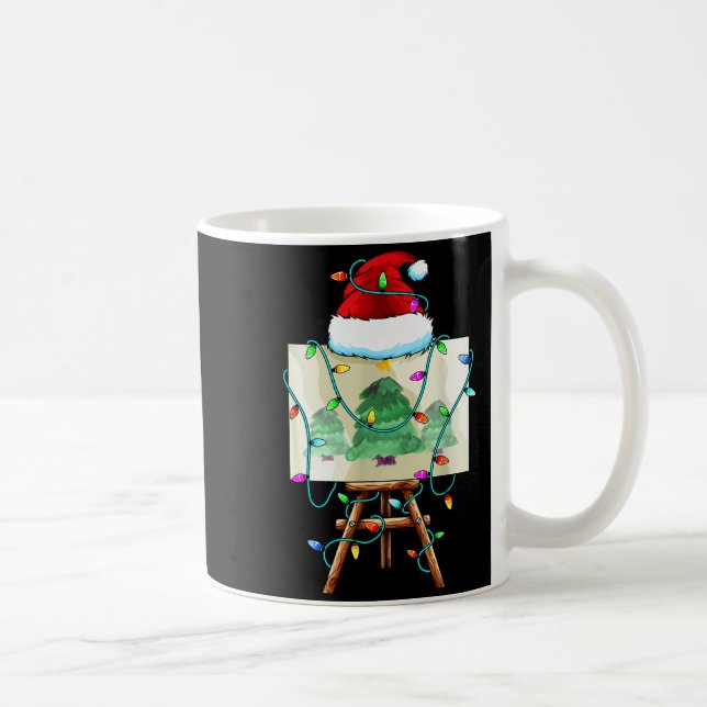 Weihnachtsmaler-Design _ Santa Xmas Paint Künstler Kaffeetasse (Rechts)