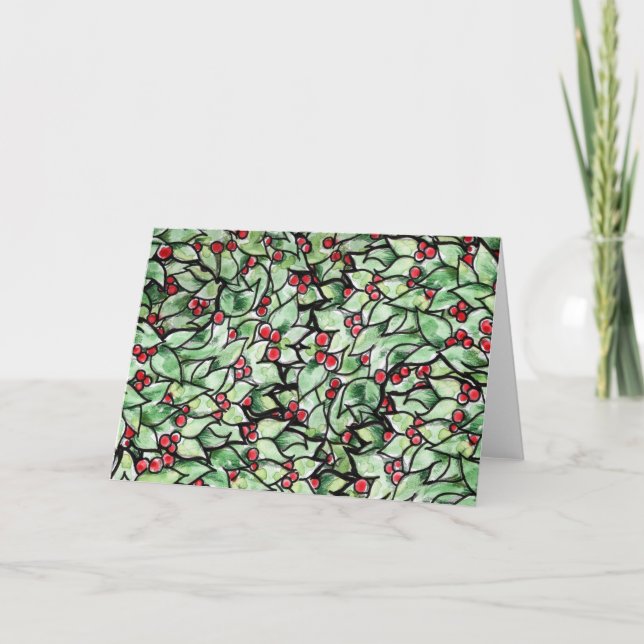 Weihnachtsmalerei Feiertagskarte (Vorderseite)