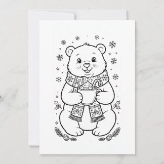 weihnachtsmalvorlage kinder einladung