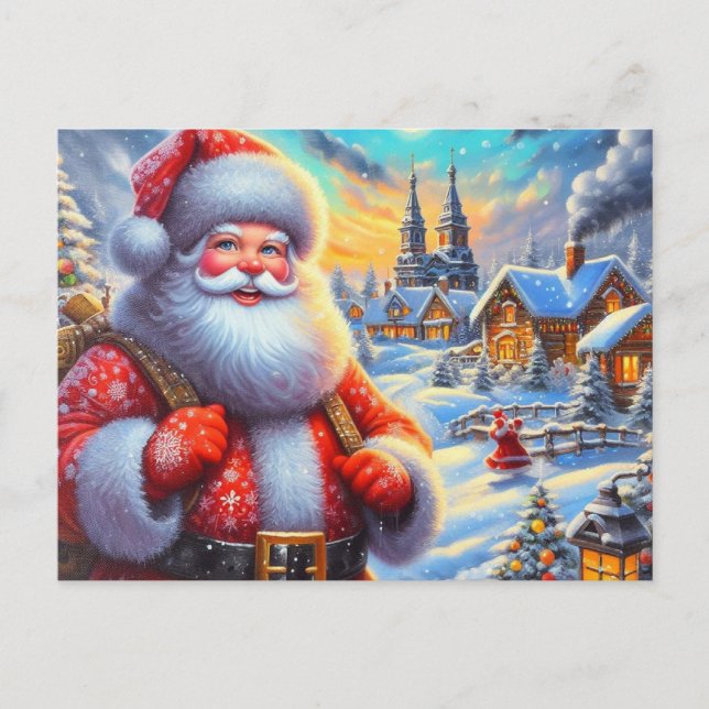 Weihnachtsmann 02 postkarte (Vorderseite)