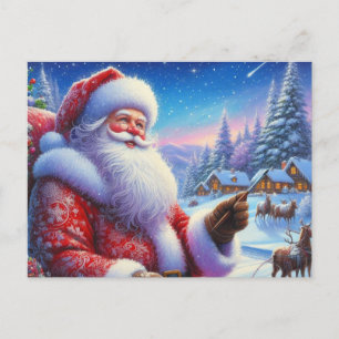 Weihnachtsmann 05 postkarte