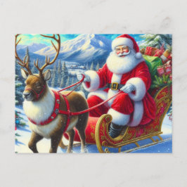 Weihnachtsmann 08 postkarte