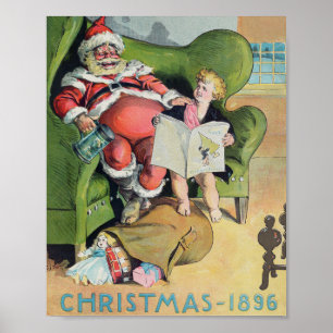 Weihnachtsmann 1896 Feiertag Poster