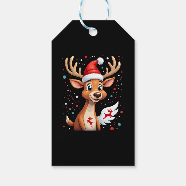 Weihnachtsmann (1) geschenkanhänger (Vorderseite)