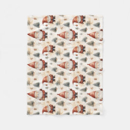 Weihnachtsmann 2 - Aquarell Fleecedecke