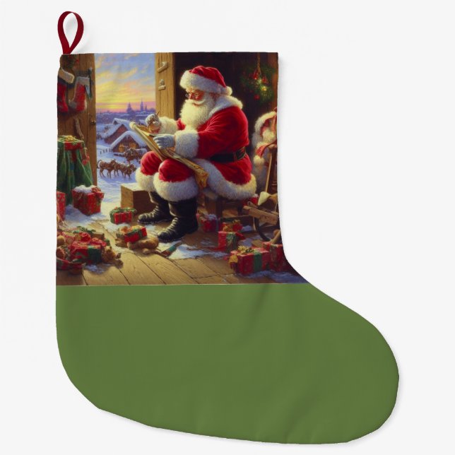 Weihnachtsmann 2 großer weihnachtsstrumpf (Vorderseite)