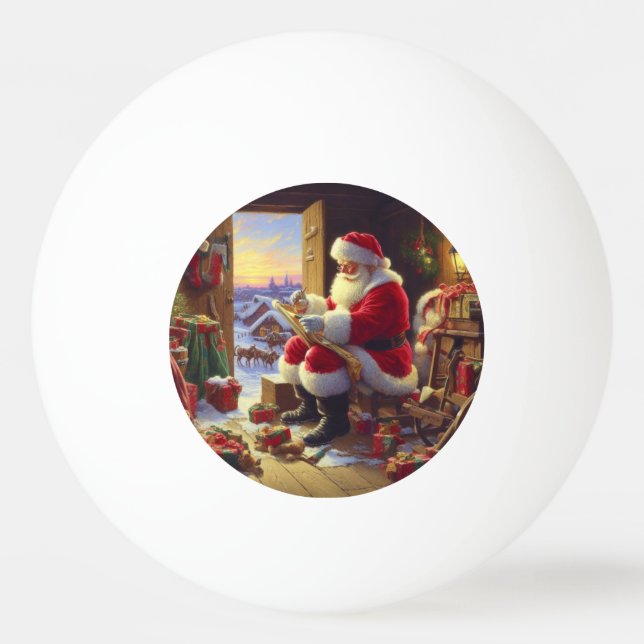 Weihnachtsmann 2 tischtennisball (Vorderseite)