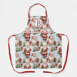 Weihnachtsmann 3 - Aquarell Schürze