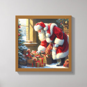 Weihnachtsmann 3 leinwanddruck