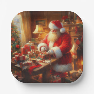Weihnachtsmann 4 pappteller