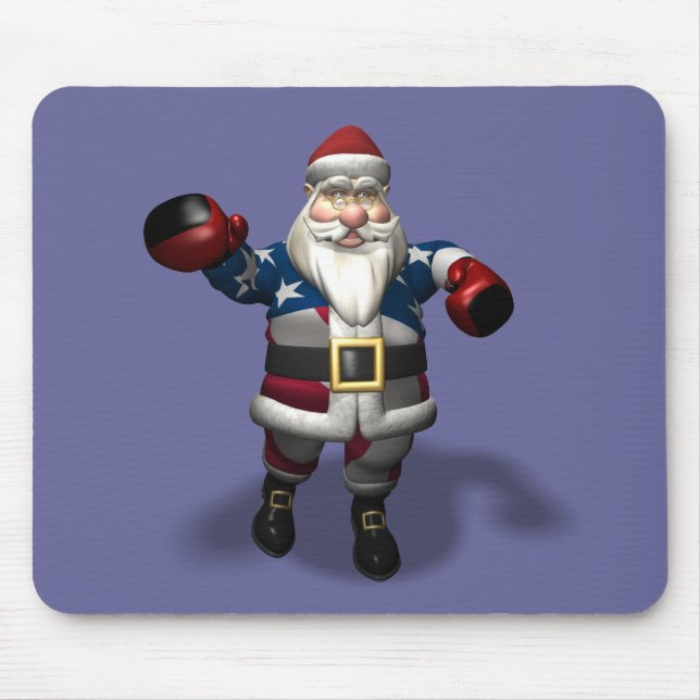 Weihnachtsmann am Boxtag Mousepad (Vorne)