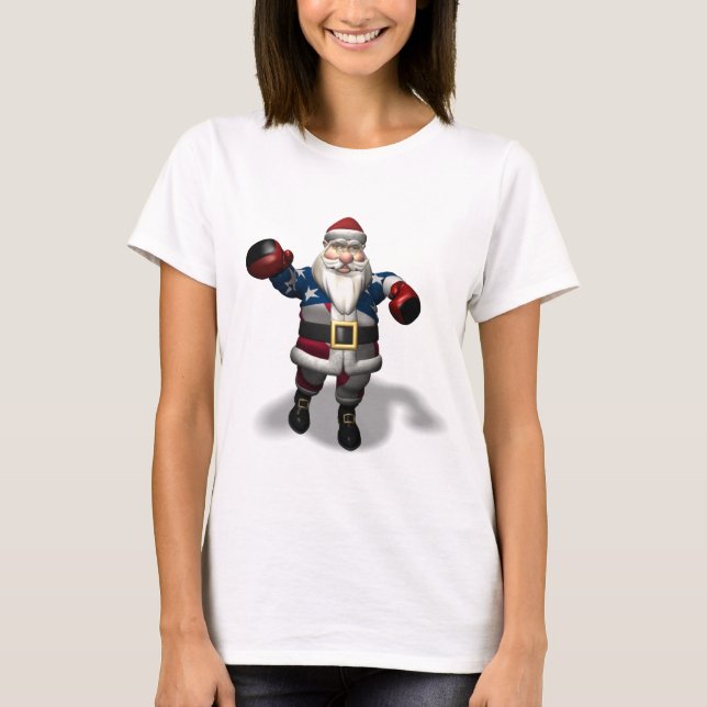 Weihnachtsmann am Boxtag T-Shirt (Vorderseite)